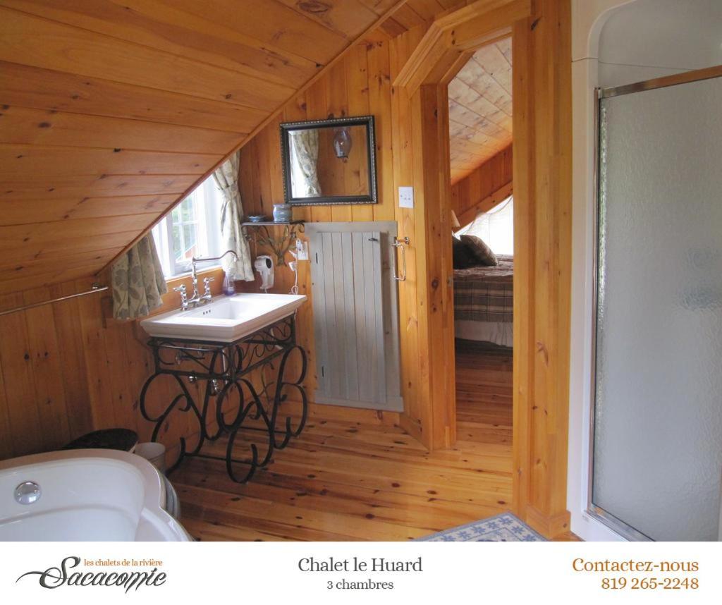 Chalets De La Riviere Sacacomie Villa Saint-Alexis-des-Monts Exterior photo